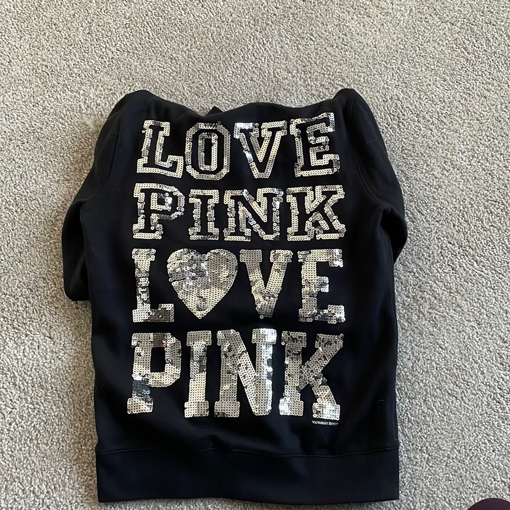 VS Pink zip up hoodie